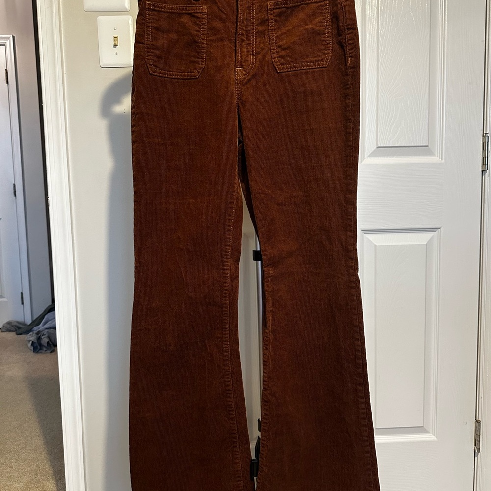 Vintage Brown Flare Corduroy Pants